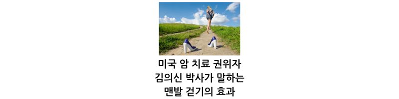 미국 암 치료 권위자 김의신 박사가 말하는 맨발 걷기의 효과