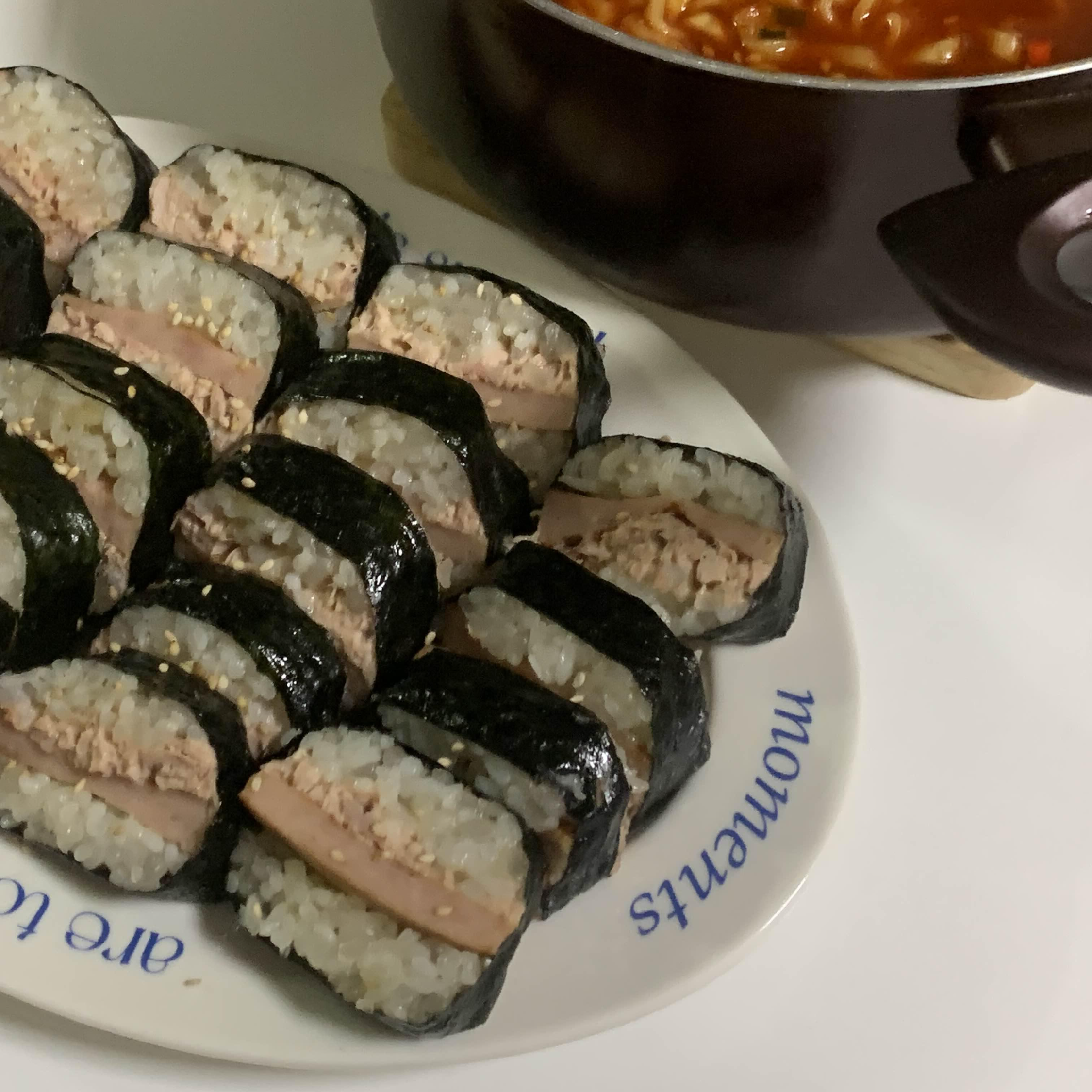  스팸 무스비 만들기 (다이소 무스비틀로 김밥 쉽게 만들기)