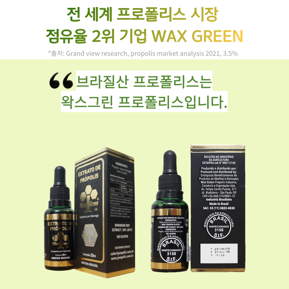 프로폴리스 순위 2위 왁스그린