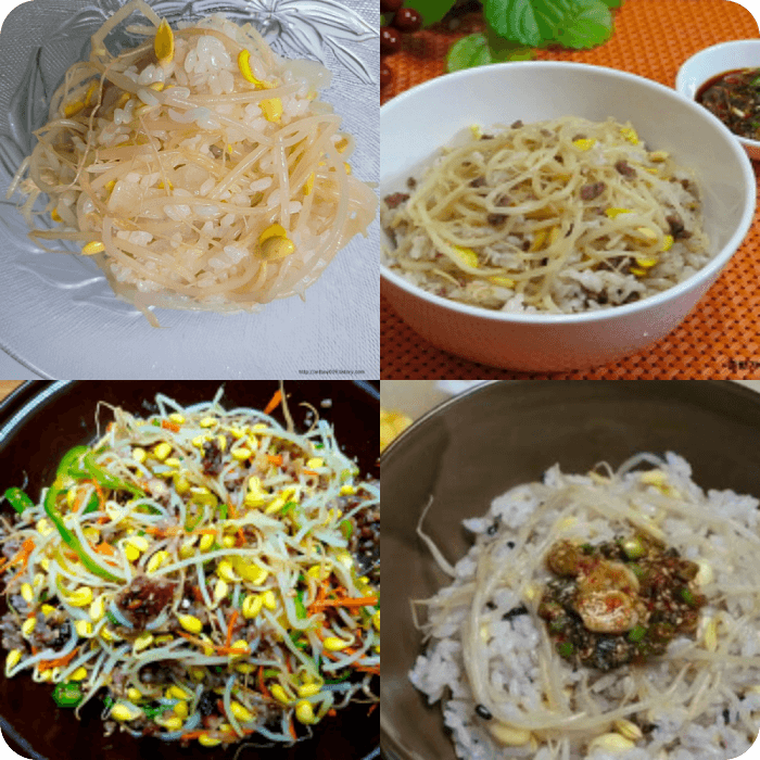 무콩나물밥 양념만들기
