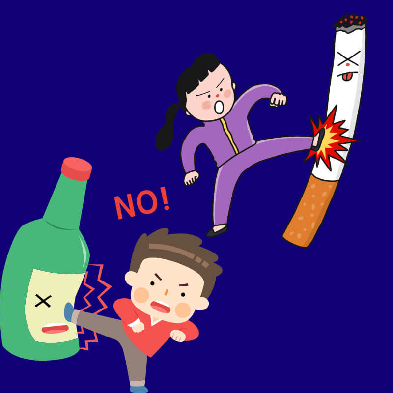 구강건조증 치료법- 금연 및 금주