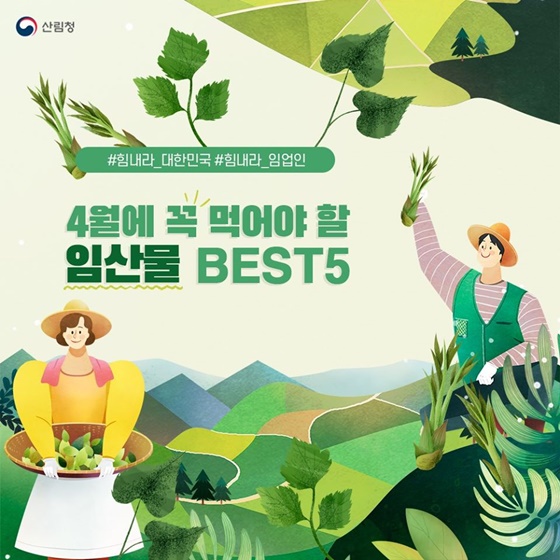  4월의 나물 BEST 5