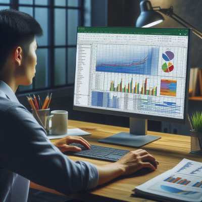 데이터를 처리하고 분석하는 모습이 나타나 있는 화면입니다.