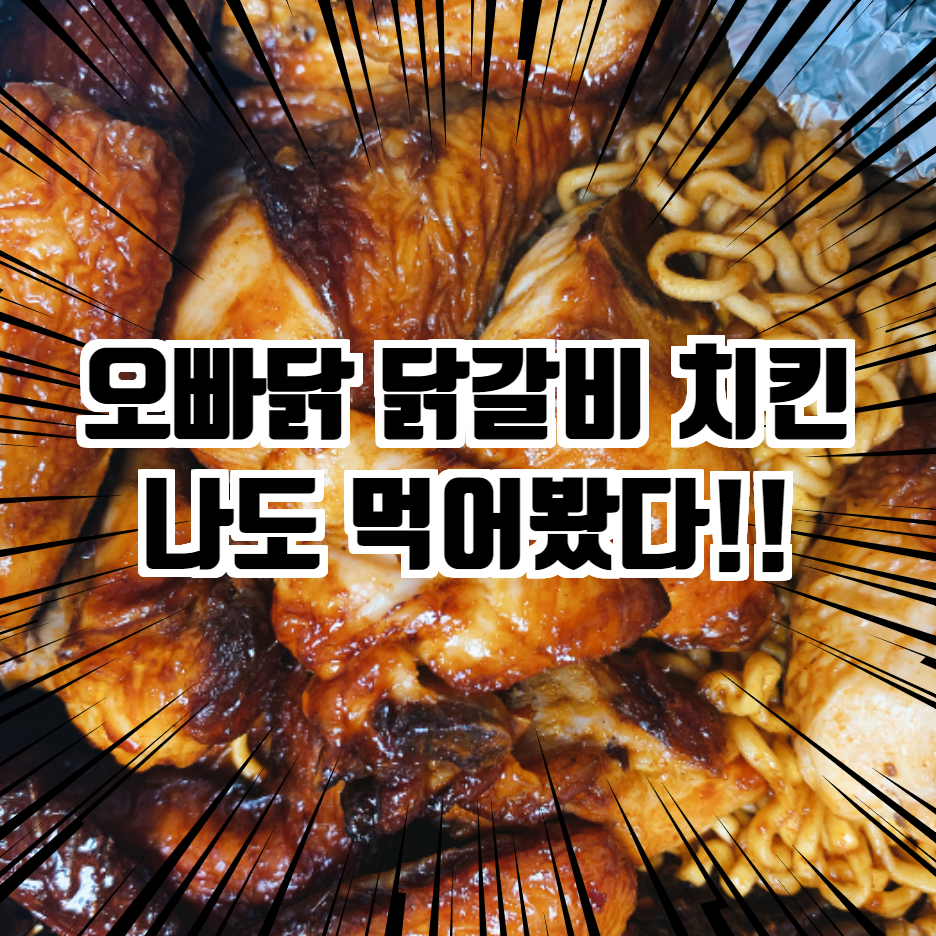  오빠닭 오븐에 빠진 닭 닭갈비 치킨 먹어본 후기