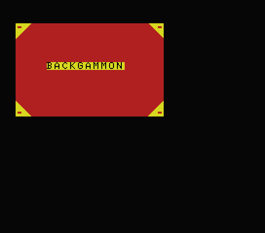  Backgammon - MSX (재믹스) 게임 롬파일 다운로드