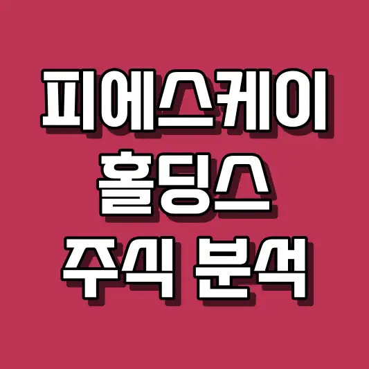 피에스케이홀딩스 주식 분석