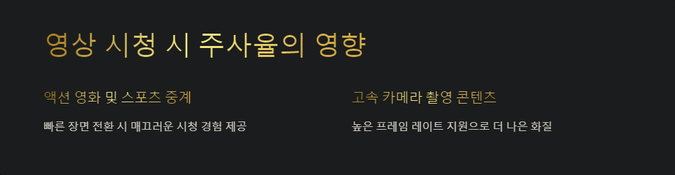 영상시청