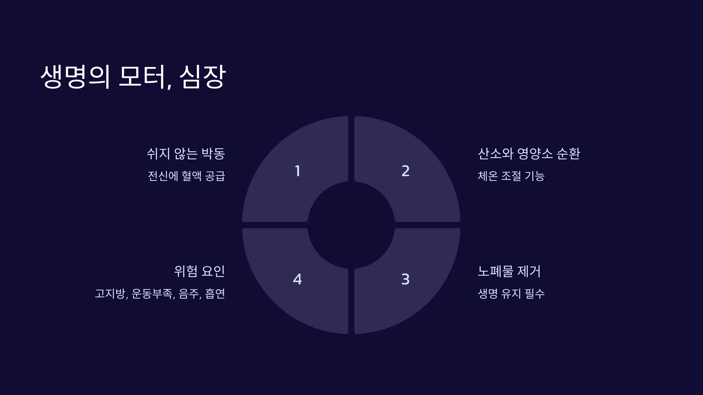 심장은 조용히 일하지만 가장 중요한 장기다