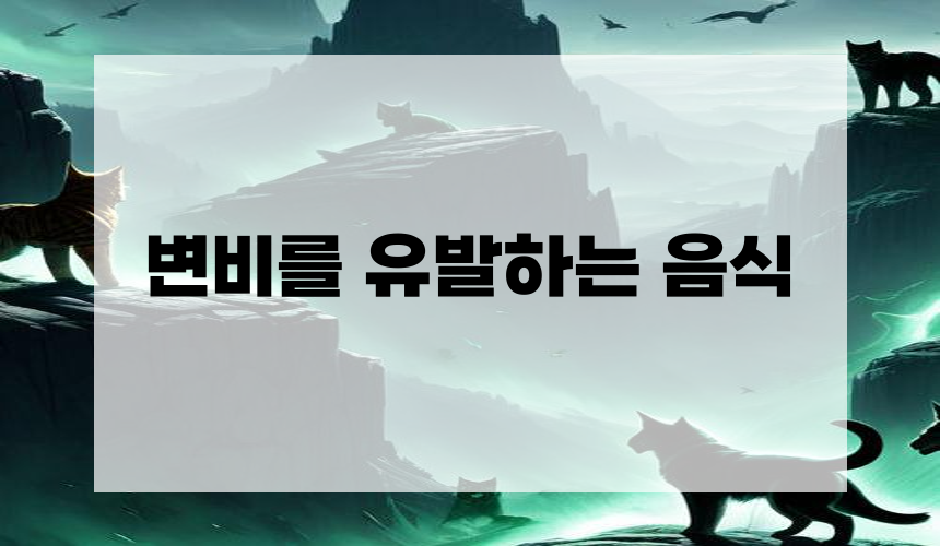 변비를 유발하는 음식