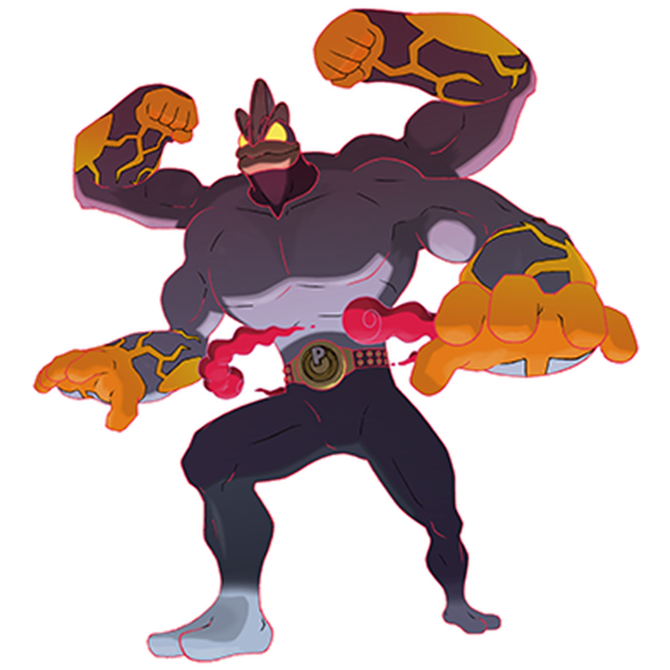  [포켓몬도감]  No. 068 괴력몬 Machamp #068 Gigantamax Machamp
