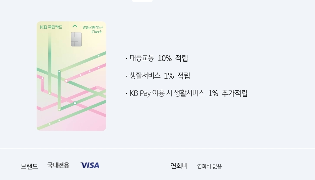 KB국민 알뜰교통카드 플러스 체크카드