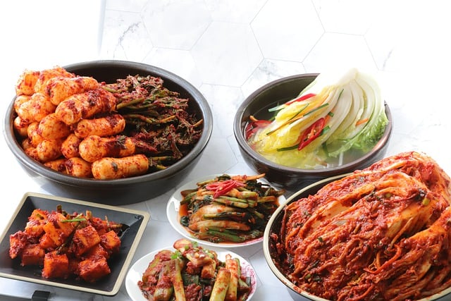 여러종류 김치사진