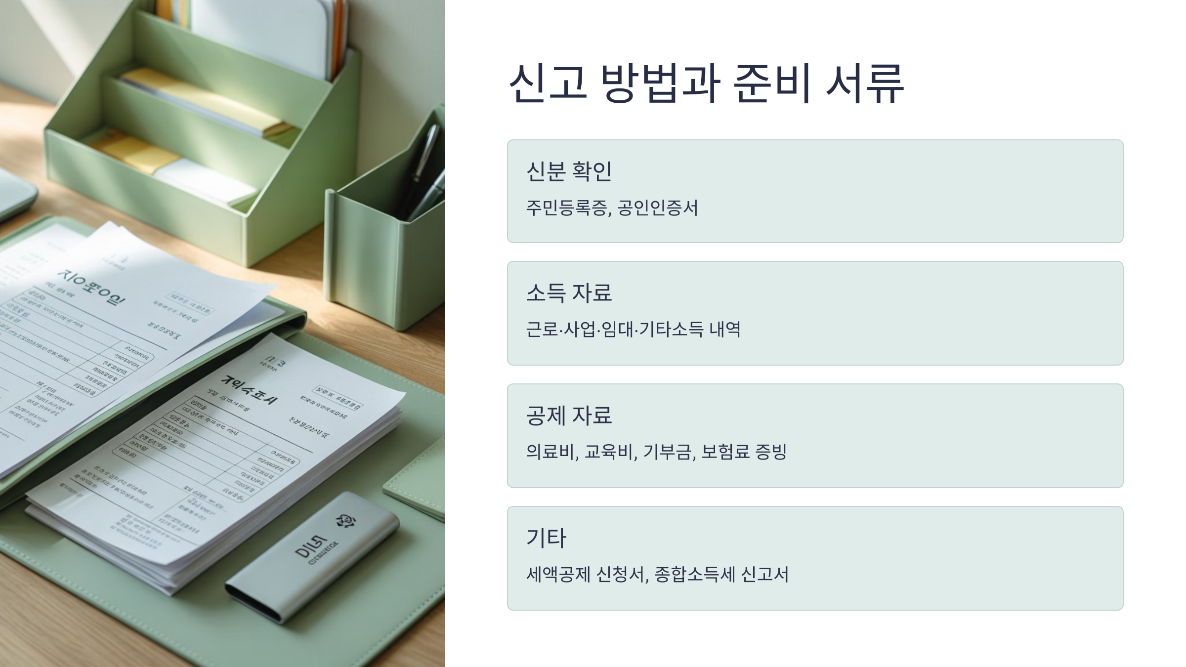 신고 방법과 준비 서류