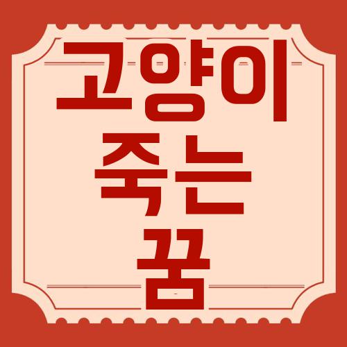 고양이 죽는 꿈