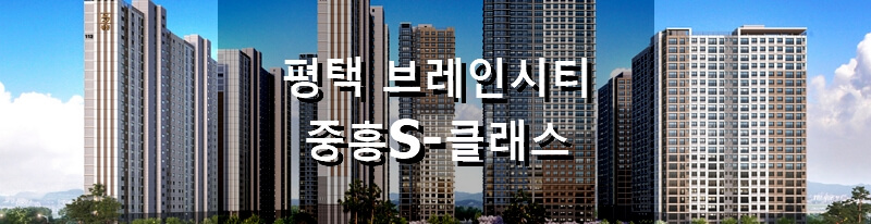 경기도 평택 분양 아파트 브레인시티 중흥S클래스 분양 정보 및 청약 결과