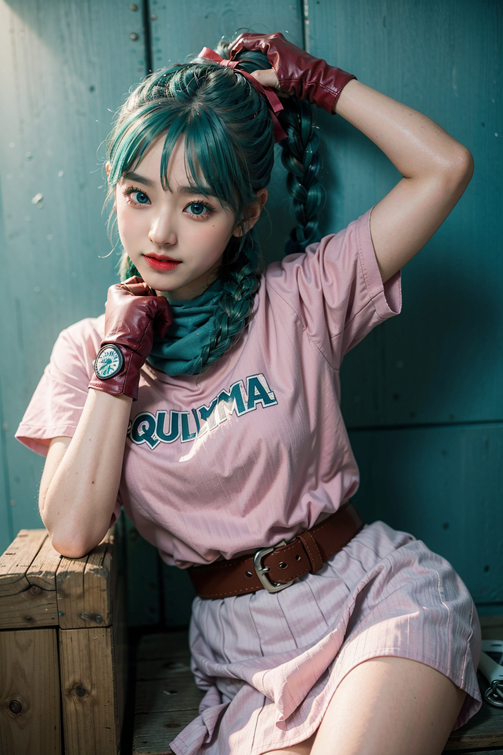  AI로 생성한 드래곤볼 부르마 실사풍 이미지 - 2