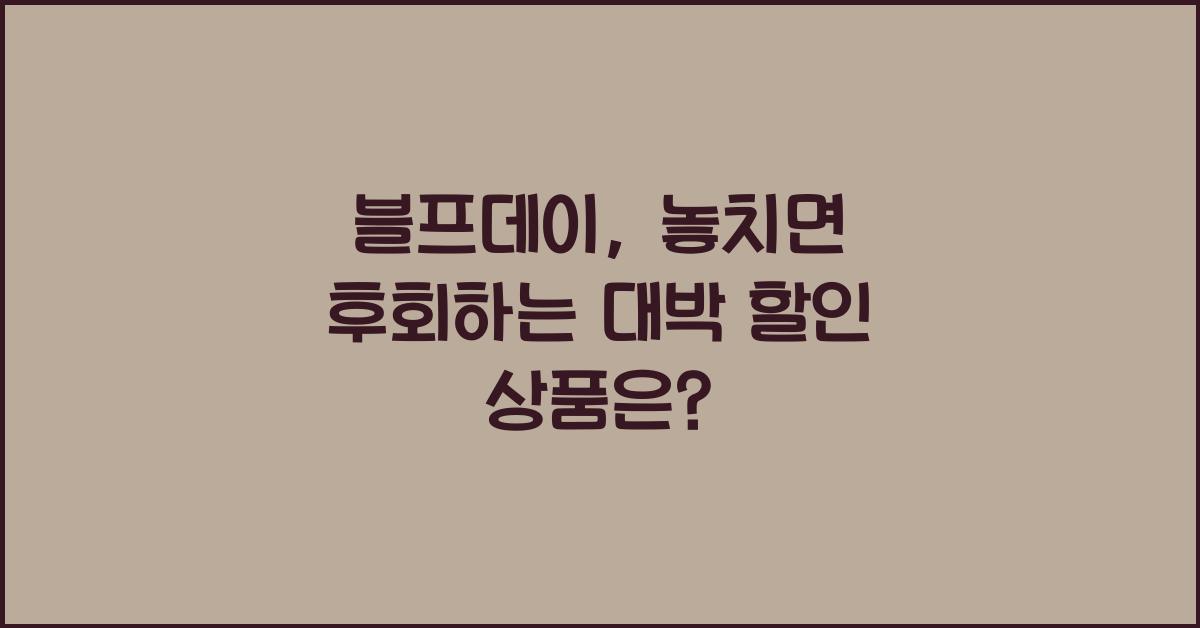 블프데이