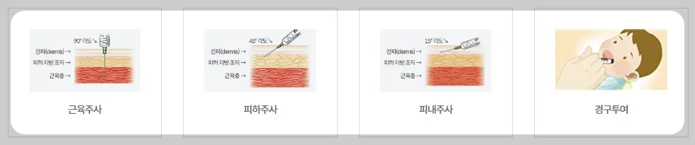주사 방법 사진