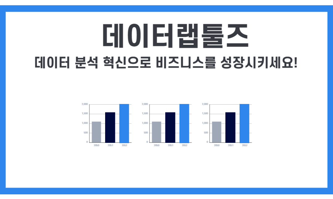 데이터랩툴즈: 데이터 분석 혁신으로 비즈니스를 성장시키세요!