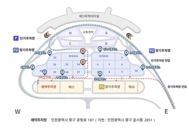 인천공항 주차요금 50% 할인방법 및 예약주차장 이용방법