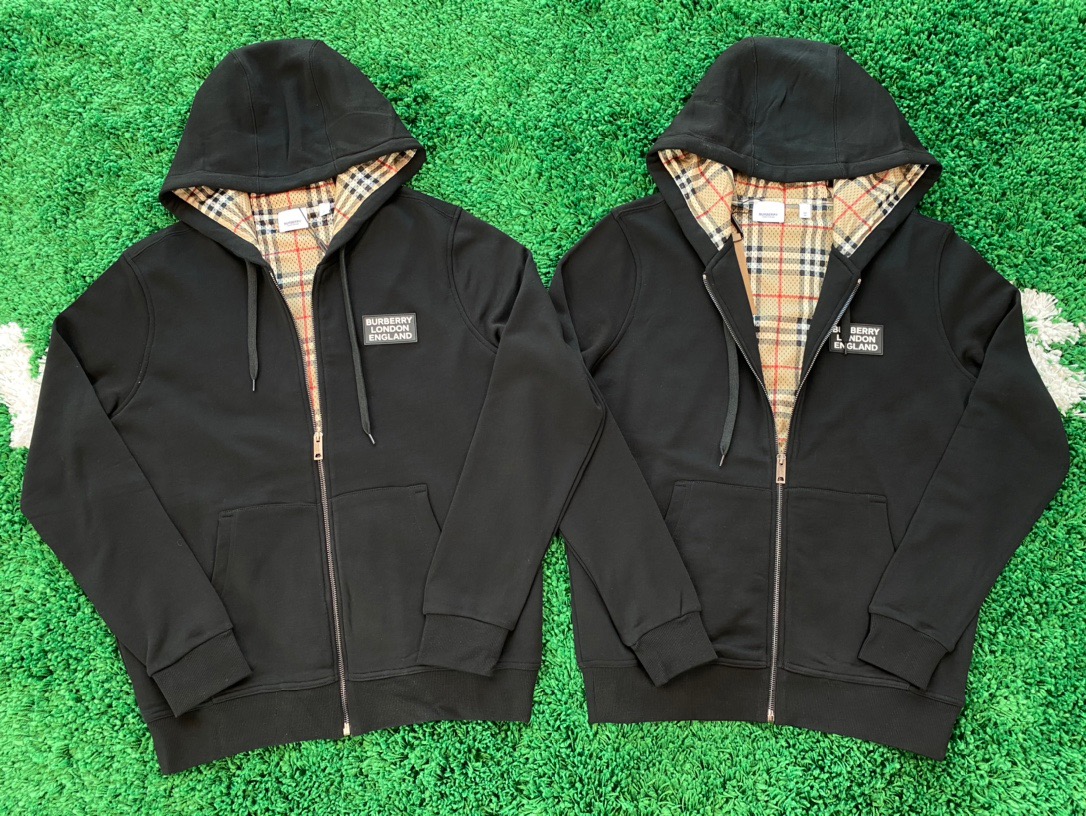  [BURBERRY] 버버리 로고 아플리케 후드 집업 8025913
