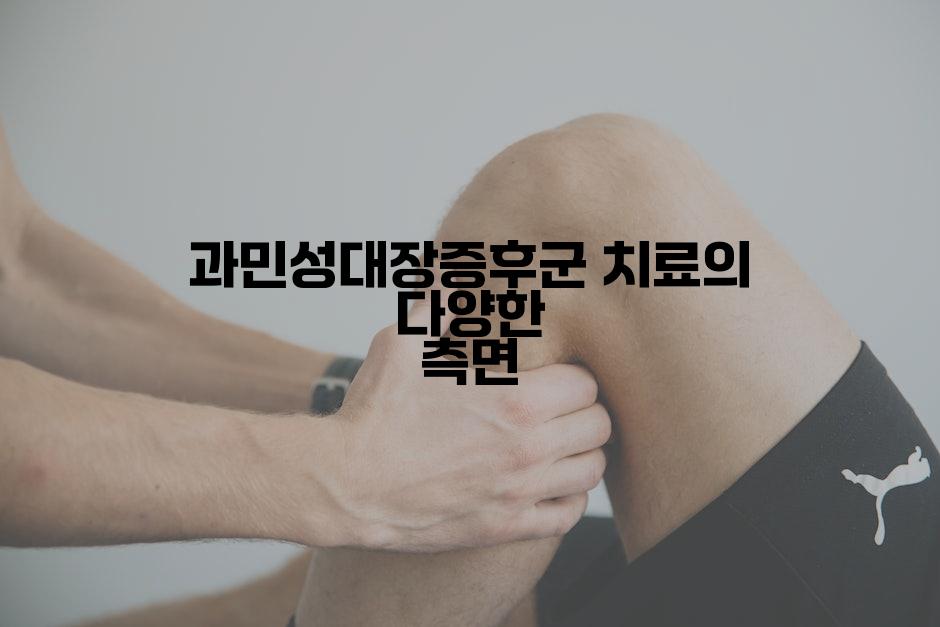 과민성대장증후군 치료의 다양한 측면
