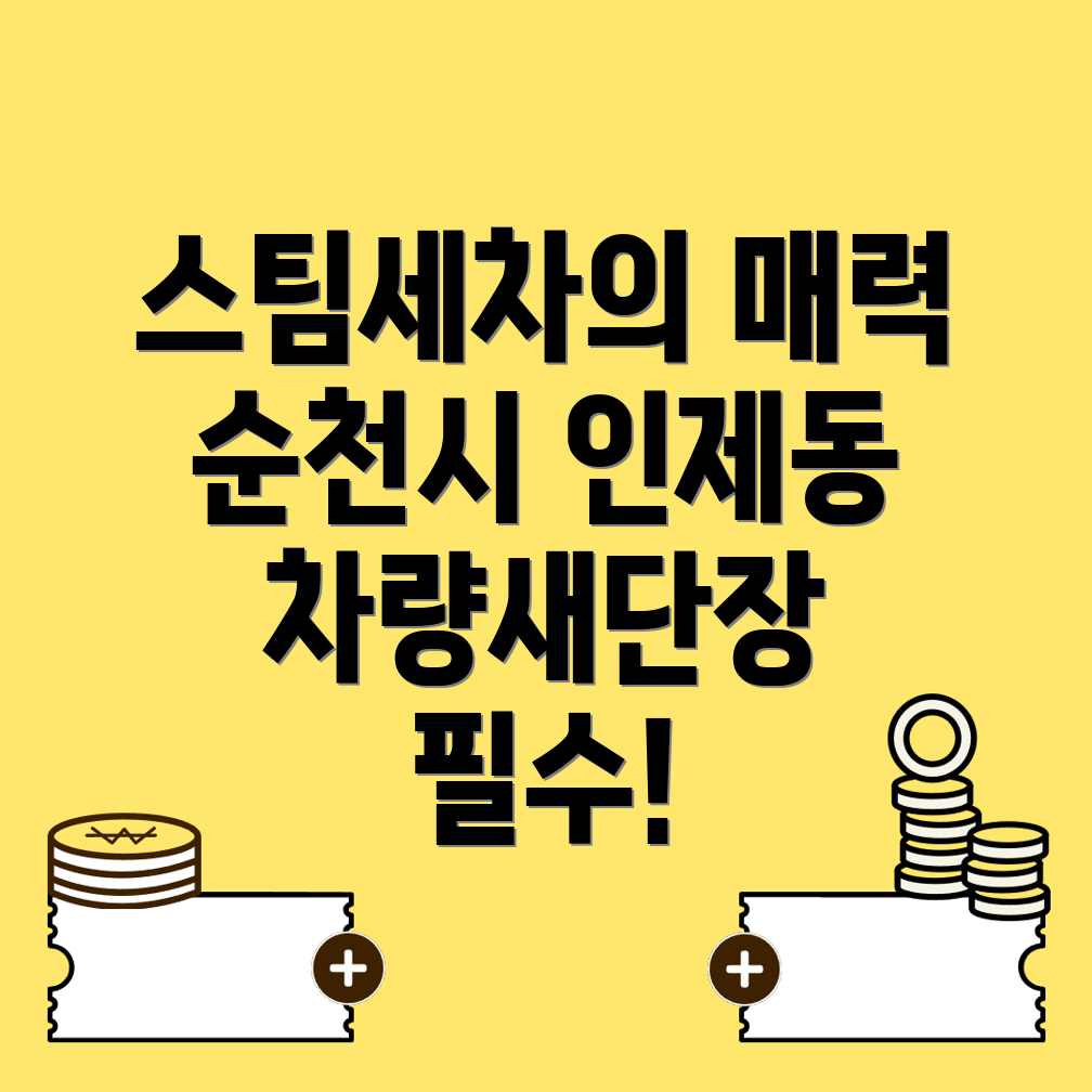 순천시 스팀세차