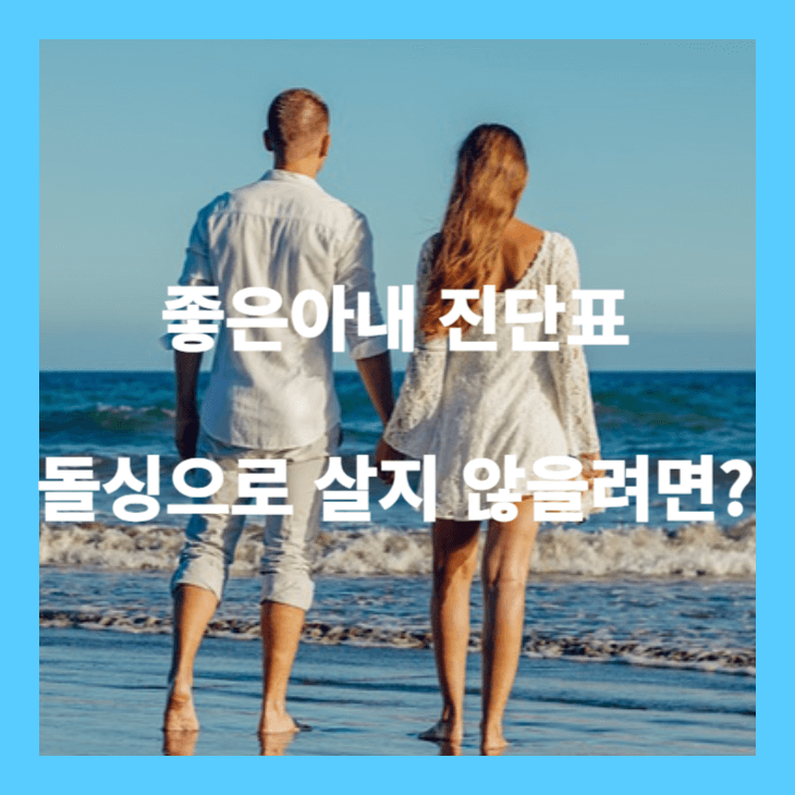 좋은아내 진단표 돌싱으로 살지 않을려면?