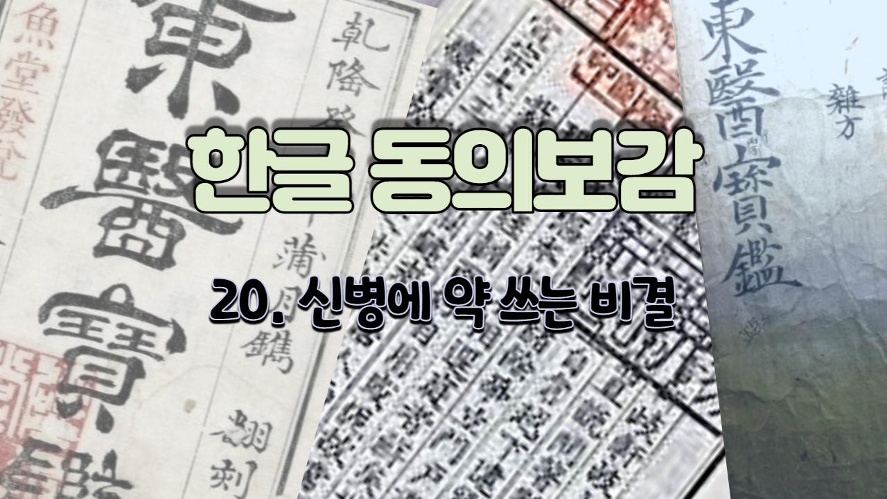  20. 신병(神病)에 약 쓰는 비결 ( 내경편 신 )