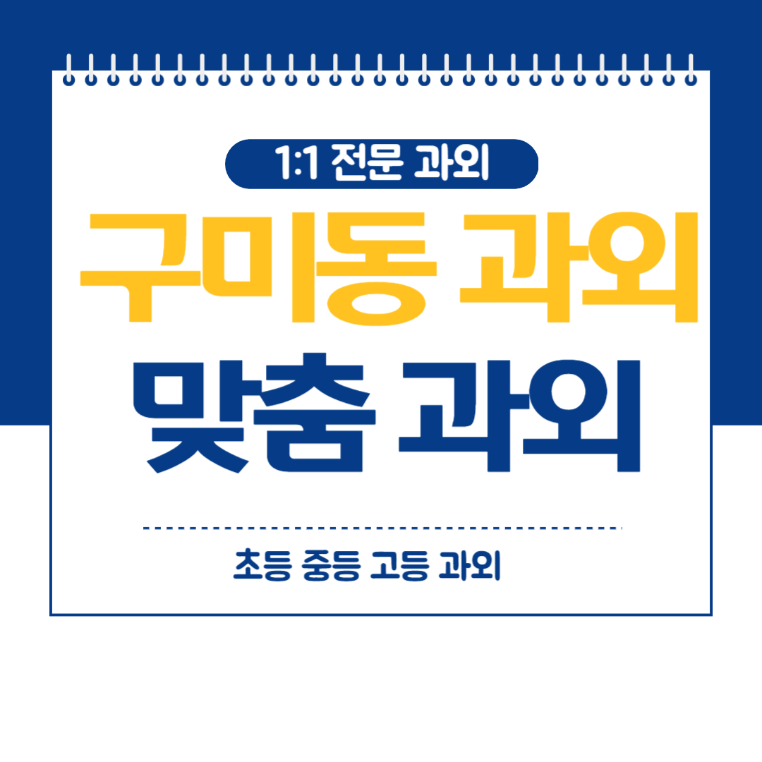  분당 구미동 영수과외 중등 고등 내신관리 화상 방문과외