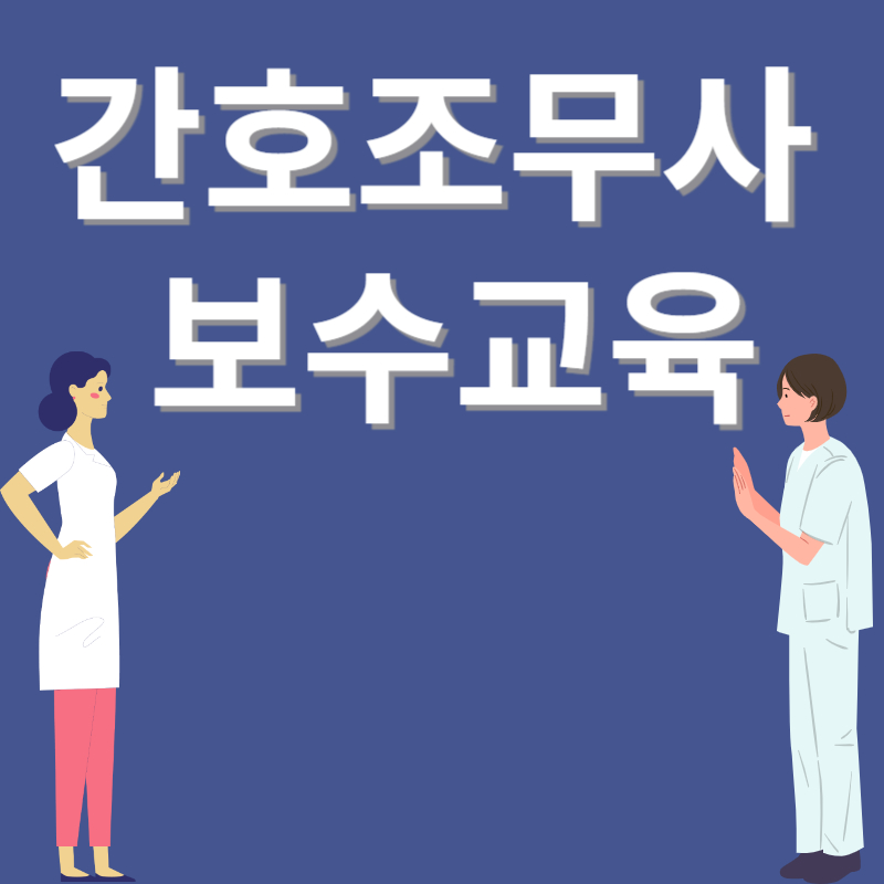 간호 조무사 보수 교육