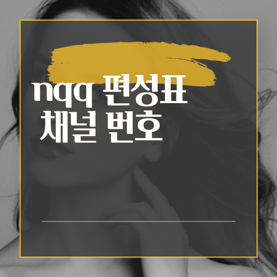  nqq 편성표  채널 번호