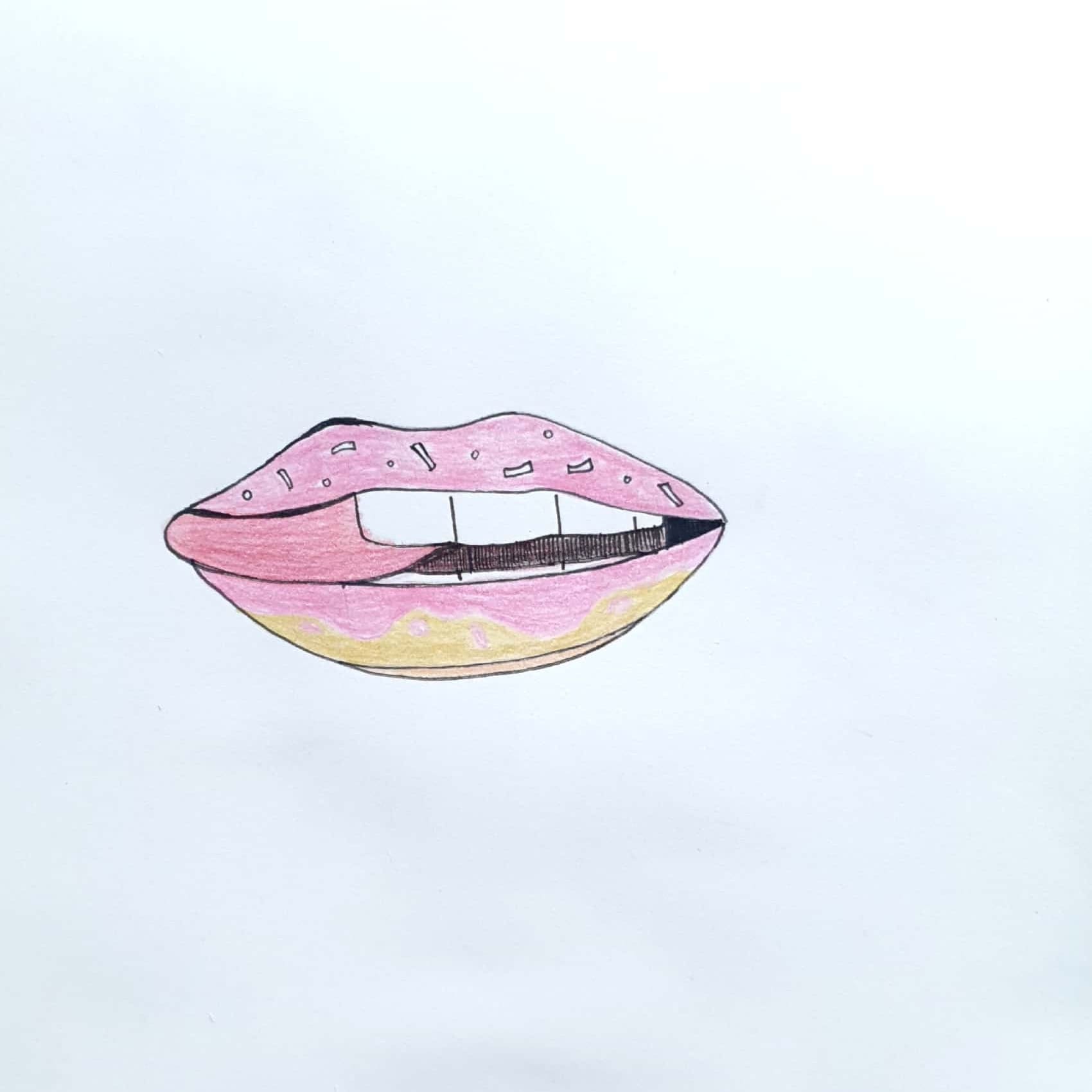  도넛을 닮은 입술