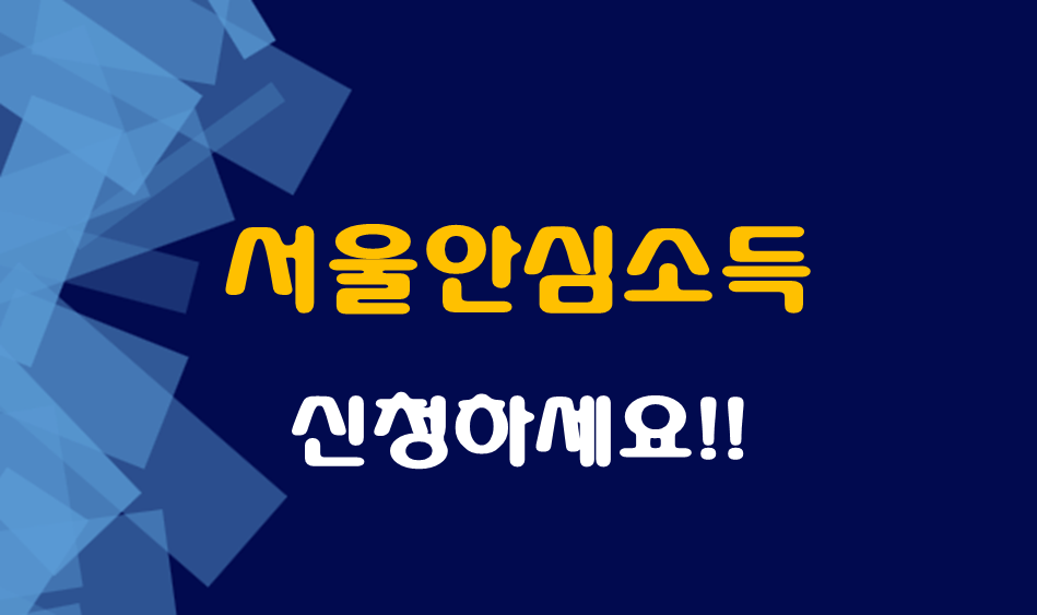 서울안심소득 신청