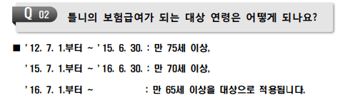 틀니 보험 적용 대상