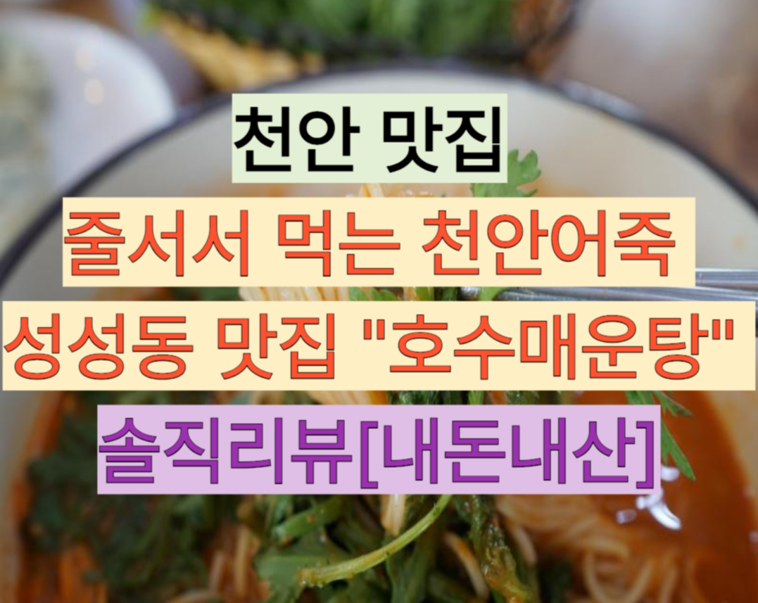 천안 어죽
