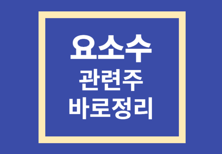  요소수 관련주, 대장주 TOP5 기업여기서 확인