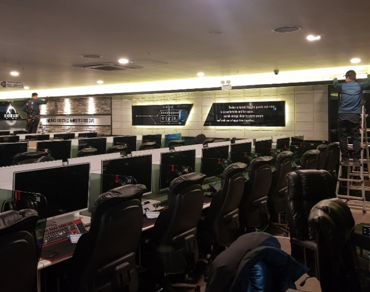  익산 무인피시방, 익산 셀프피시방, 멀티온시스템즈 무인관제시스템 설치 매장전경, 무인운영PC방 점포