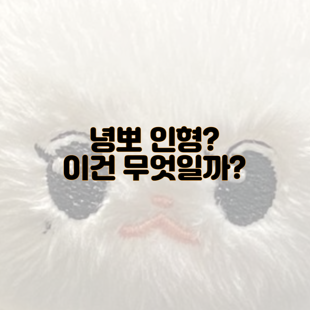  녕뽀 인형? 이건 무엇일까?