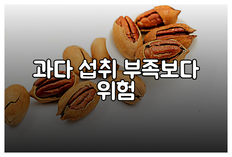 과다 섭취 부족보다 위험