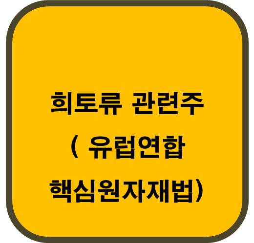 희토류 관련주 6종목 (유럽연합 EU 핵심원자재법)