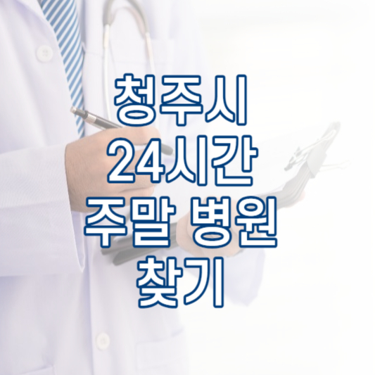 청주 24시간 주말 병원