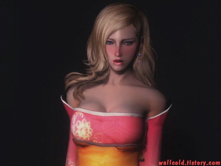 스카이림 의상 - 유카타 의상 sekirei yume clothes skyrim mod 001