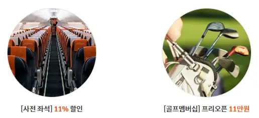 비행기 좌석&#44; 골프채 사진