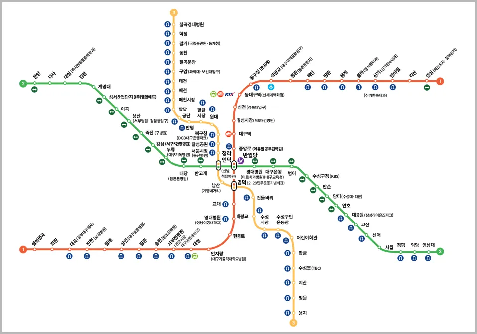 대구 지하철 노선도 시간표 급행_2