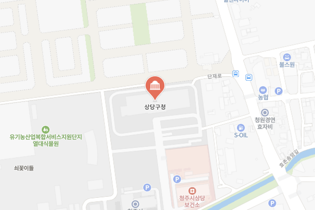 상당구청 위치 이미지