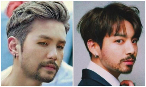  남돌들에게 수염을 만들어주는 해외팬들