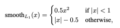 Smooth L1 함수