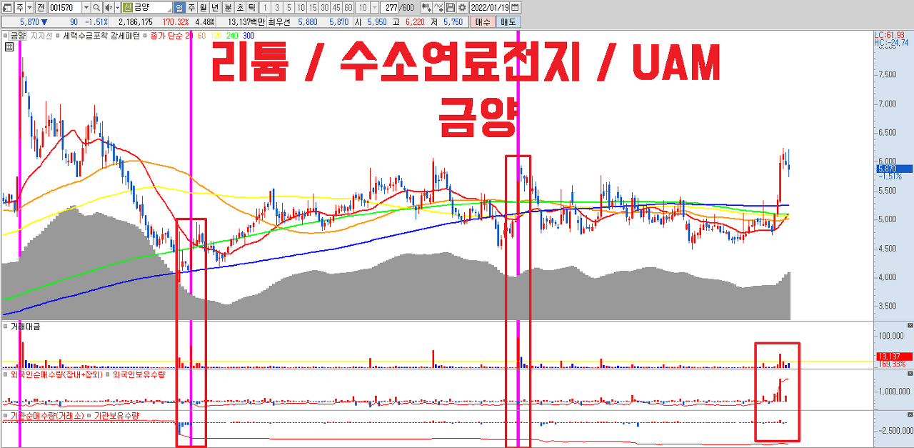  금양 리튬과 수소 모멘텀으로 기업가치 재평가 전망 | 리튬 관련주 | 수소 관련주 | 드론 관련주 | UAM 관련주
