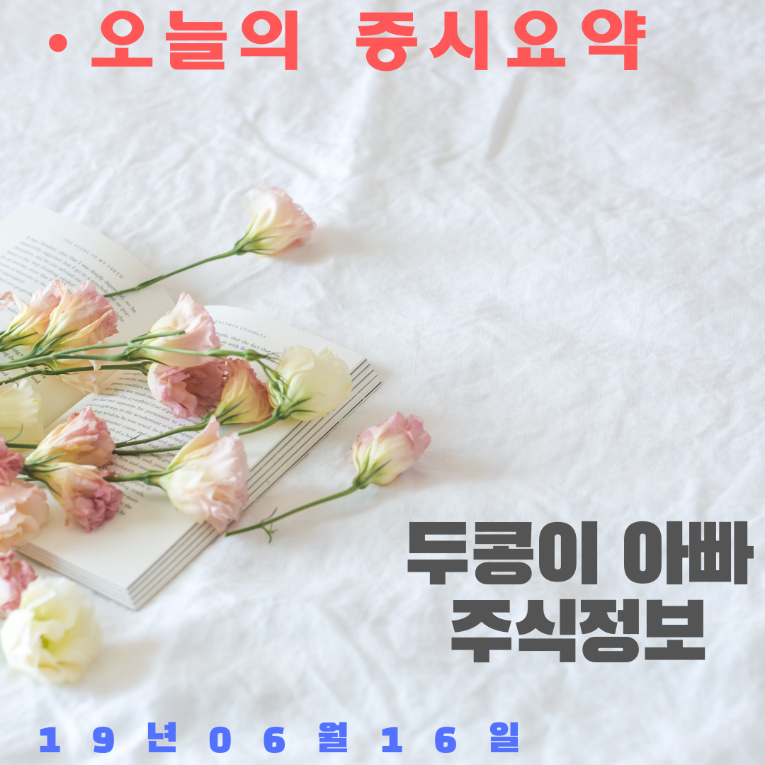  19년 06월 16일 증시요약